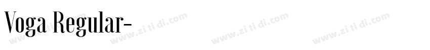 Voga Regular字体转换